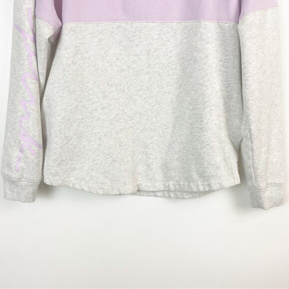 Victorias Secret Varsity Half Zip Pullover Lilac Gray Size XS - Picture 12 of 14